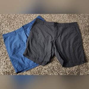 Columbia Blue + Charcoal Grey 8" 38W Shorts Bundle